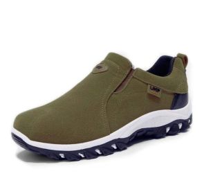 2022 New Casual Shoes Men Sneakers Outdoor Walking Shoes Loafers Men Comfortable Shoes Male Footwear Light Plus Size 48 (Shoe Size: 39, Color: Army Green)