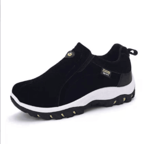 2022 New Casual Shoes Men Sneakers Outdoor Walking Shoes Loafers Men Comfortable Shoes Male Footwear Light Plus Size 48 (Shoe Size: 44, Color: Black)