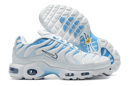 TN cushioned fashion sports running shoes for men (colour: white-blue, size: 46)