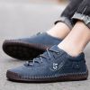 Explosive fashion trend men's handsewn casual leather shoes men's fashion shoes 38-48 leather size
