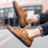 Explosive fashion trend men's handsewn casual leather shoes men's fashion shoes 38-48 leather size