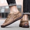 Explosive fashion trend men's handsewn casual leather shoes men's fashion shoes 38-48 leather size