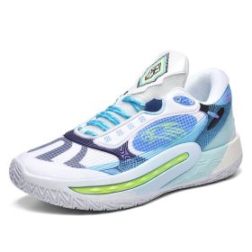 Men's new glow-in-the-dark version of basketball shoes rubber outsole friction with sound fashion trend comfortable sneakers 36-45 (Color: Moonlight, size: 40)