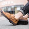 Explosive fashion trend men's handsewn casual leather shoes men's fashion shoes 38-48 leather size