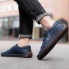 Explosive fashion trend men's handsewn casual leather shoes men's fashion shoes 38-48 leather size