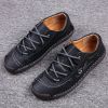 Explosive fashion trend men's handsewn casual leather shoes men's fashion shoes 38-48 leather size