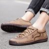 Explosive fashion trend men's handsewn casual leather shoes men's fashion shoes 38-48 leather size