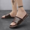 Summer men's new slippers flip-flops trend everything casual men sandals large size slippers