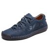Explosive fashion trend men's handsewn casual leather shoes men's fashion shoes 38-48 leather size