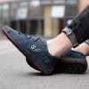 Explosive fashion trend men's handsewn casual leather shoes men's fashion shoes 38-48 leather size