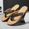 Men's new summer fashion drag classic woven flip-flops all comfortable flip-flops