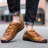 Explosive fashion trend men's handsewn casual leather shoes men's fashion shoes 38-48 leather size