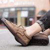 Explosive fashion trend men's handsewn casual leather shoes men's fashion shoes 38-48 leather size