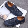Explosive fashion trend men's handsewn casual leather shoes men's fashion shoes 38-48 leather size