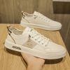 Men's new leather leather light luxury fashion board shoes trend fashion all match small white shoes casual men's shoes