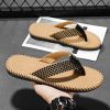 Men's new summer fashion drag classic woven flip-flops all comfortable flip-flops