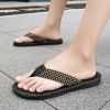 Men's new summer fashion drag classic woven flip-flops all comfortable flip-flops